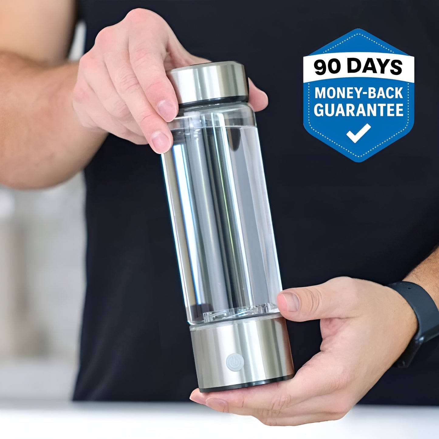 Hydrogen Water Bottle - Ionized H₂ Generator